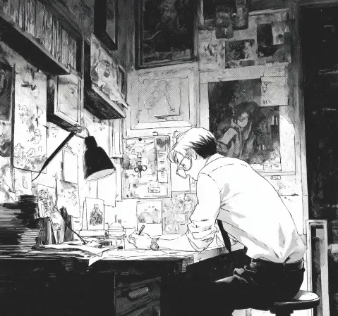 奇幻漫画《雾港灯塔》封面